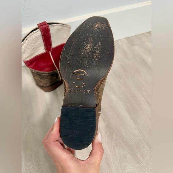 Roper Texas flag short leather boots size 8.5 - Picture 7 of 10